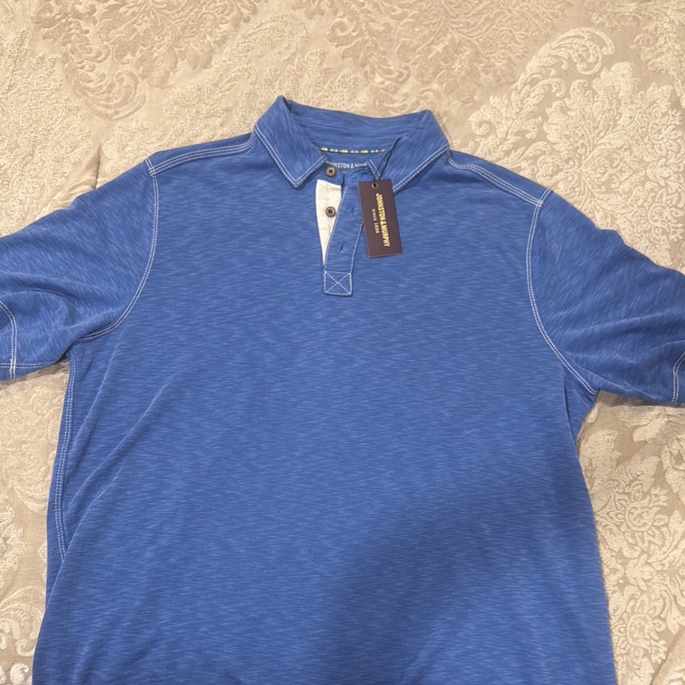 Johnston and Murphy - Blue Polo Shirt